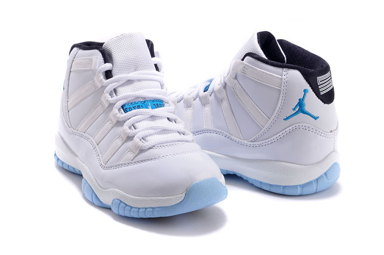 air jordans 11 (XI) kids shoes-white/legend blue